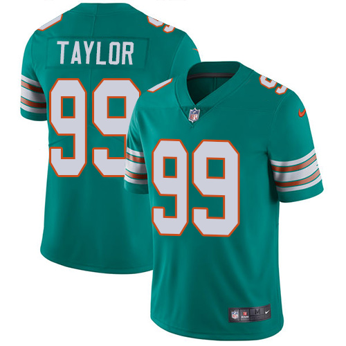 Nike Dolphins #99 Jason Taylor Aqua Green Alternate Men's Stitched NFL Vapor Untouchable Limited Jersey - Click Image to Close